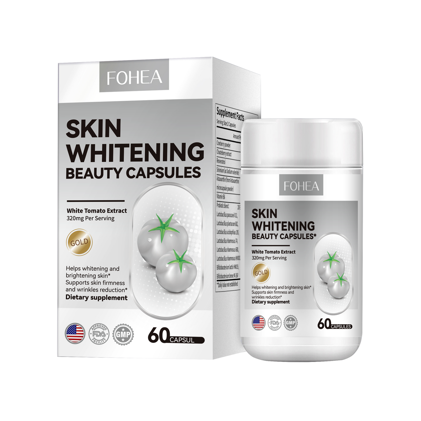 FOHEA Whitening capsules brighten skin tone and rejuvenate young skin